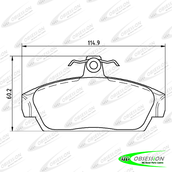 BRAKE PAD SET (FRONT)